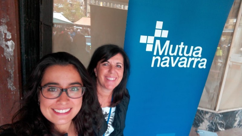 Las Doctoras Mª José Redín Sagredo y Mercedes Donázar colaboradoras de Mutua Navarra