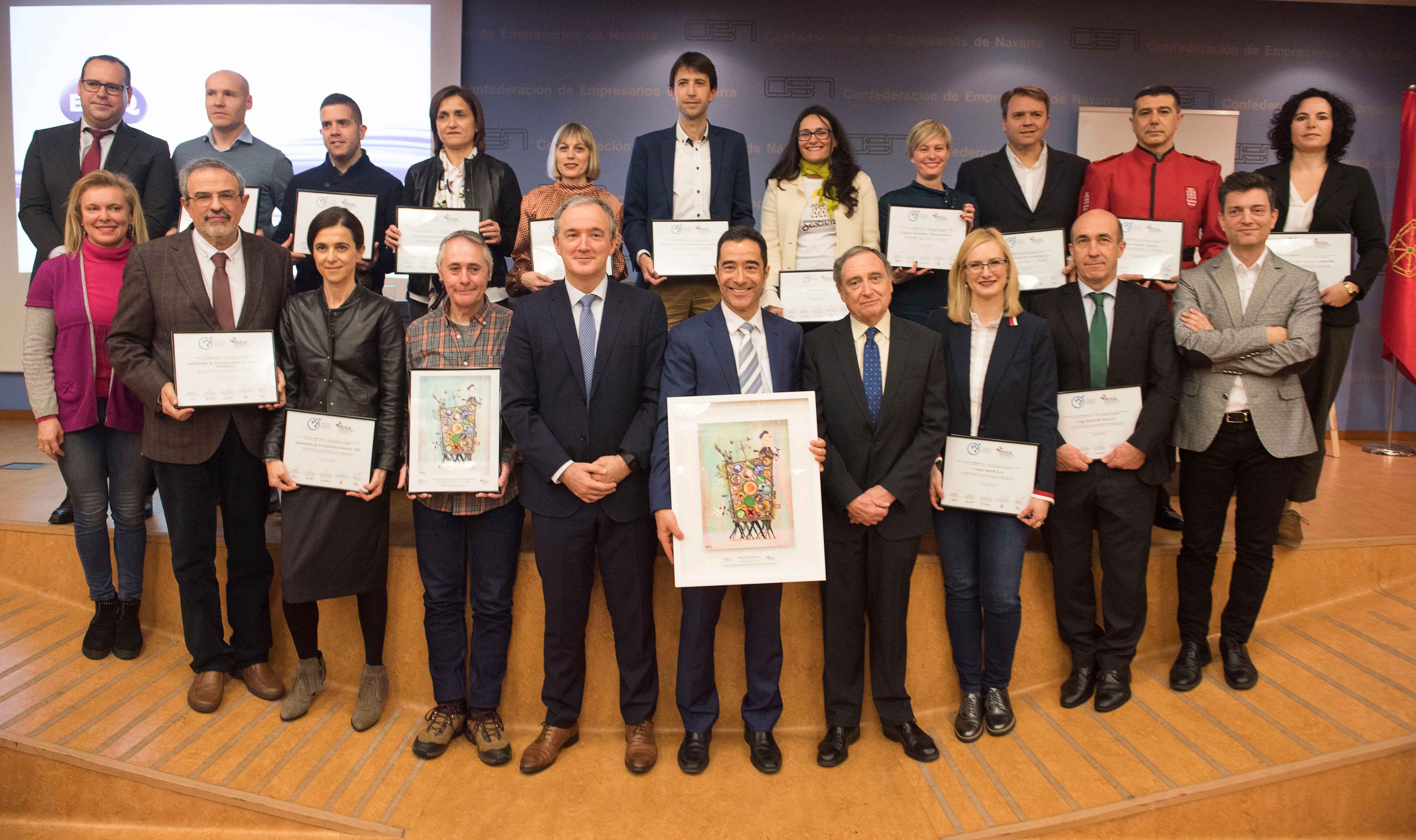 Los premiados en la jornada del XI Premio Azul