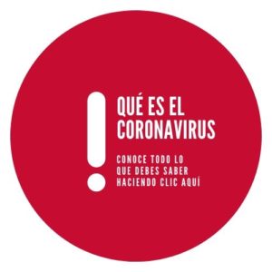 Botón con la pregunta: ¿Qué es el coronavirus?