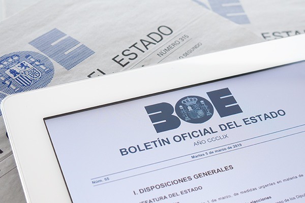 Publicación Real Decreto