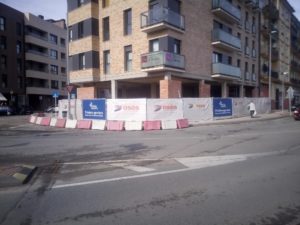 Foto de la nueva sede de Estella en construcción