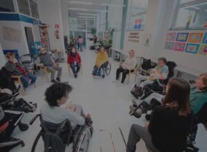 jornada de terapia en la Asociación de Esclerosis Múltiple de Navarra