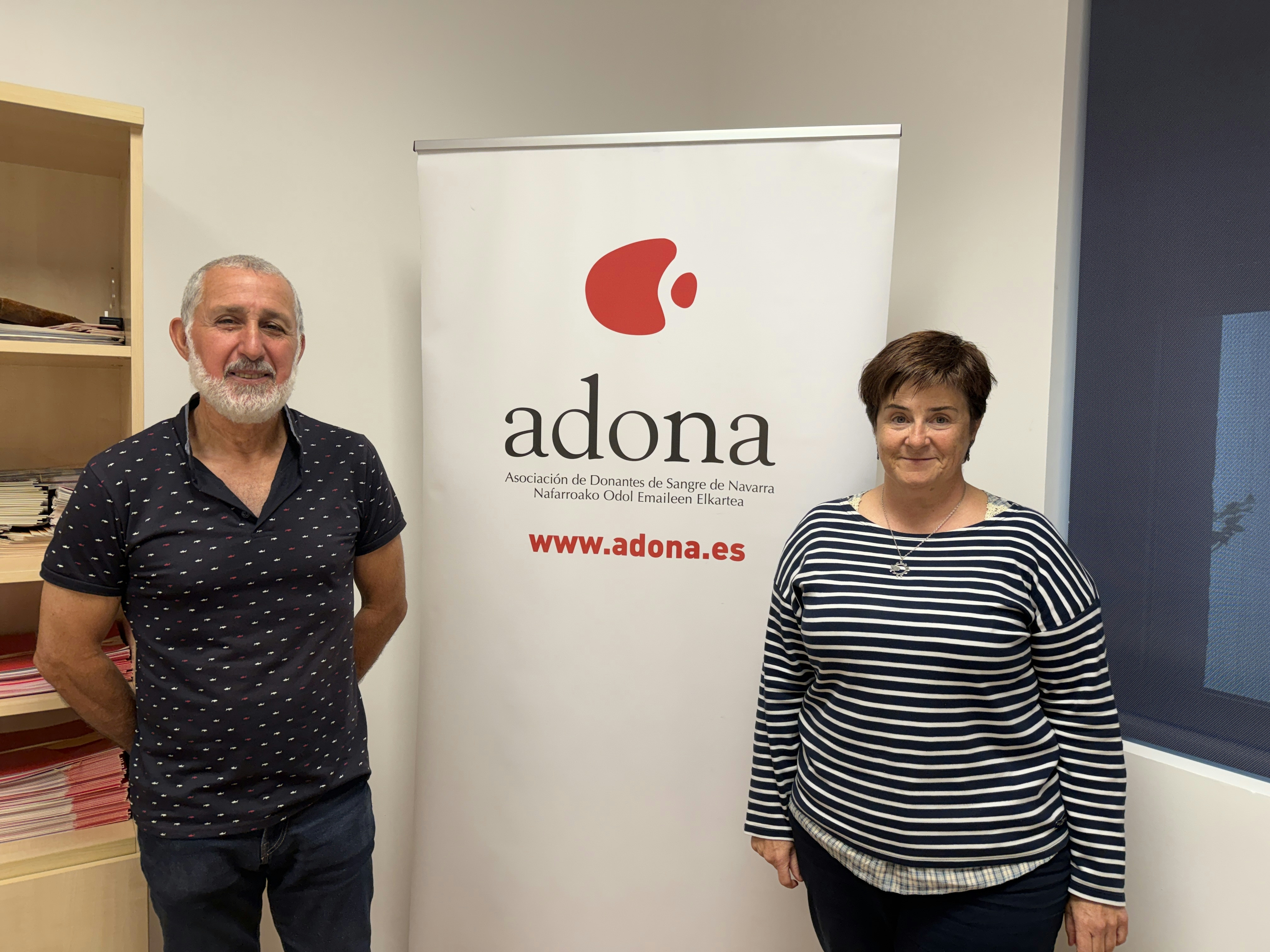 Juan Castro y María Otermin, gerente y coordinadora de ADONA